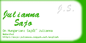 julianna sajo business card